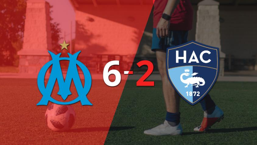 Mason Greenwood se luce con un póker de goles en el triunfo 6-2 de Olympique de Marsella