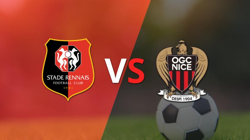 EN VIVO: En el estadio Roazhon Park,  Nice le gana a Stade Rennes