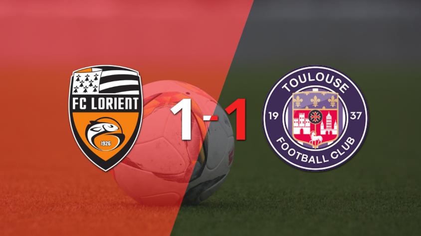 Reparto de puntos en el empate a uno entre Lorient y Toulouse