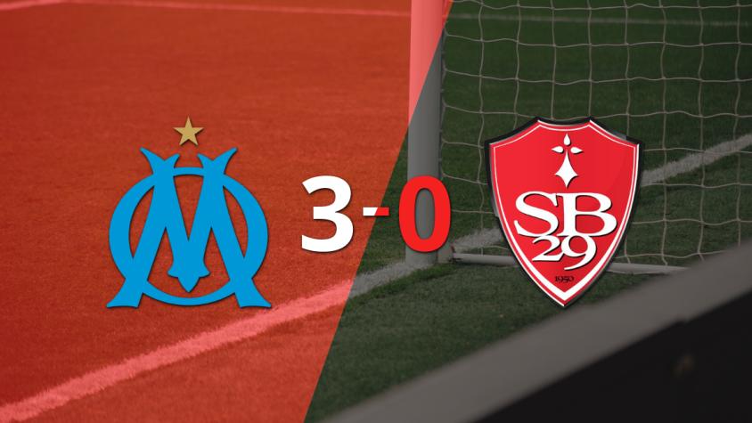 Olympique de Marsella sentenció con goleada 3-0 a Stade Brestois