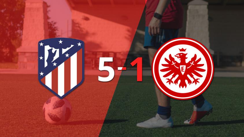 Atlético de Madrid golea 5-1 a Eintracht Frankfurt