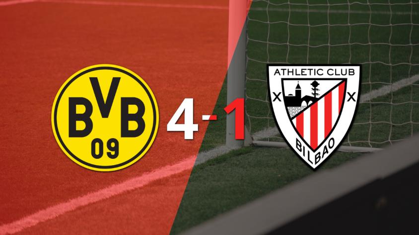 Borussia Dortmund sentenció con goleada 4-1 a Athletic Bilbao