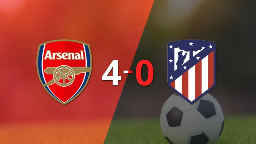 Doblete de Viktor Gyökeres en la goleada 4-0 de Arsenal frente a Atlético de Madrid