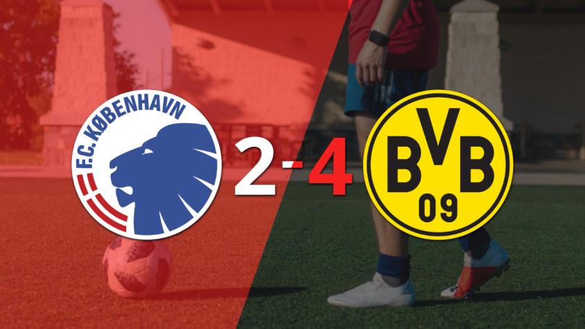 Felix Nmecha marca un doblete en la victoria 4-2 de Borussia Dortmund ante FC Copenhague