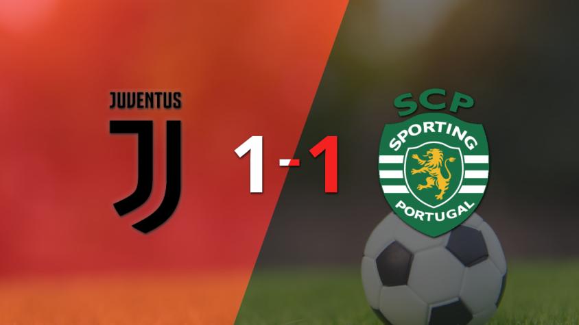 Empate a uno entre Juventus y Sporting Lisboa