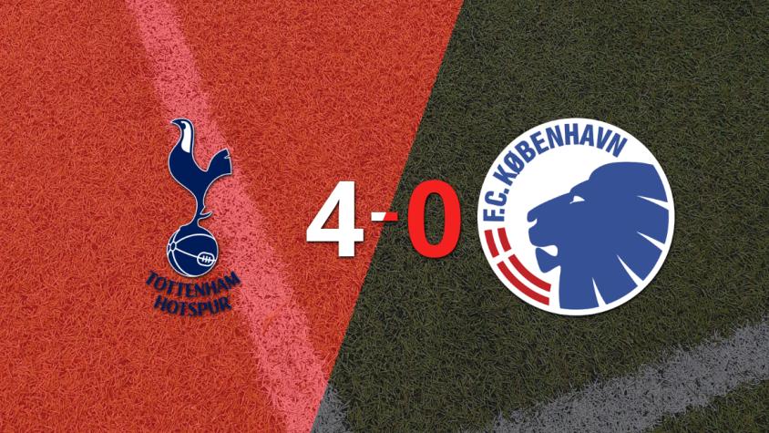 Tottenham liquidó con una goleada a FC Copenhague por 4 a 0