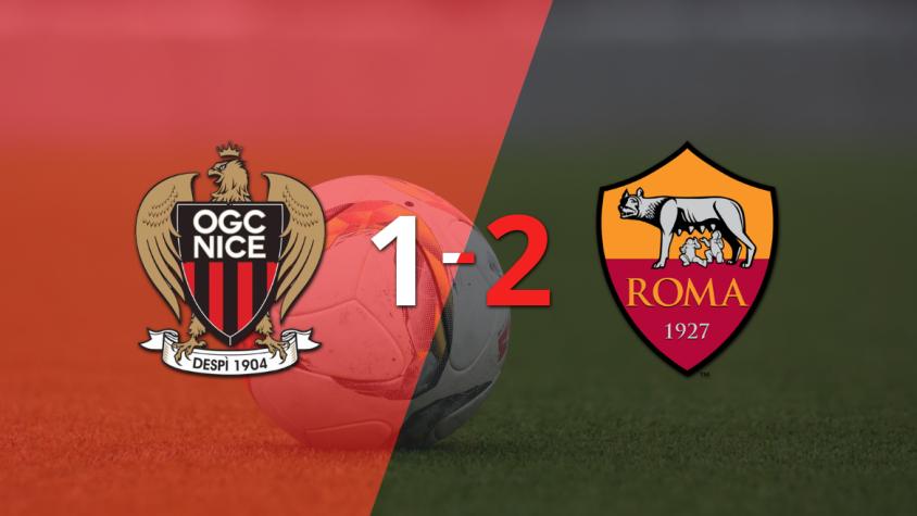 Victoria apretada de Roma por 2-1 sobre Nice