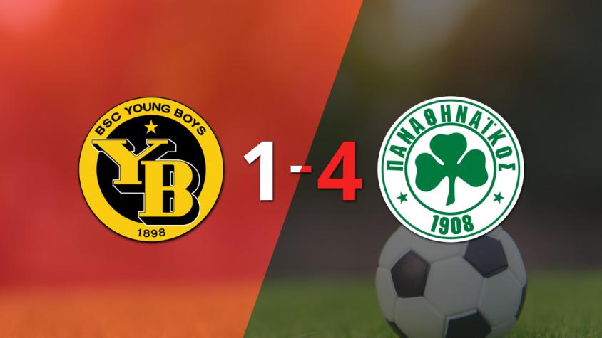 Goleada 4-1 de Panathinaikos a Young Boys con hat-trick de Anass Zaroury