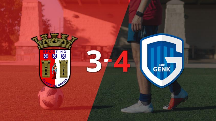 Rodrigo Zalazar anotó dos goles, pero SC Braga no pudo evitar la derrota frente a KRC Genk